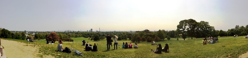 Blick auf London vom Primrose Hill