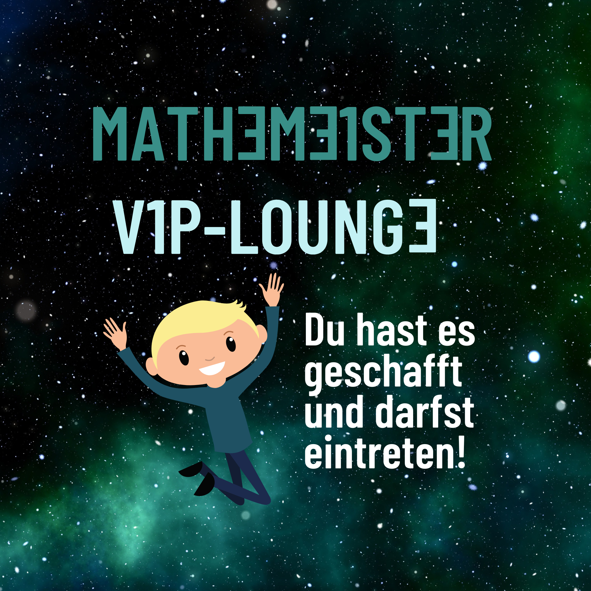 Du hast es geschafft!