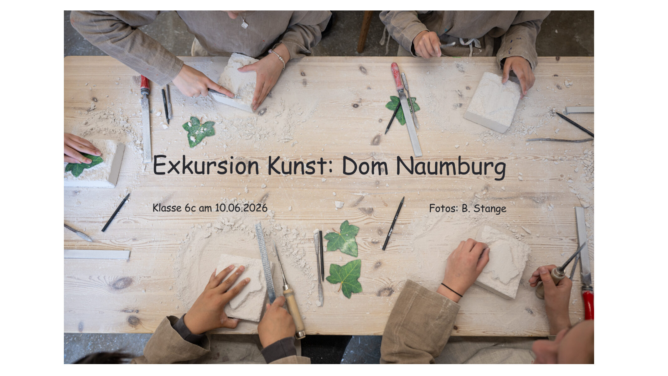 Junge Steinmetze unterwegs